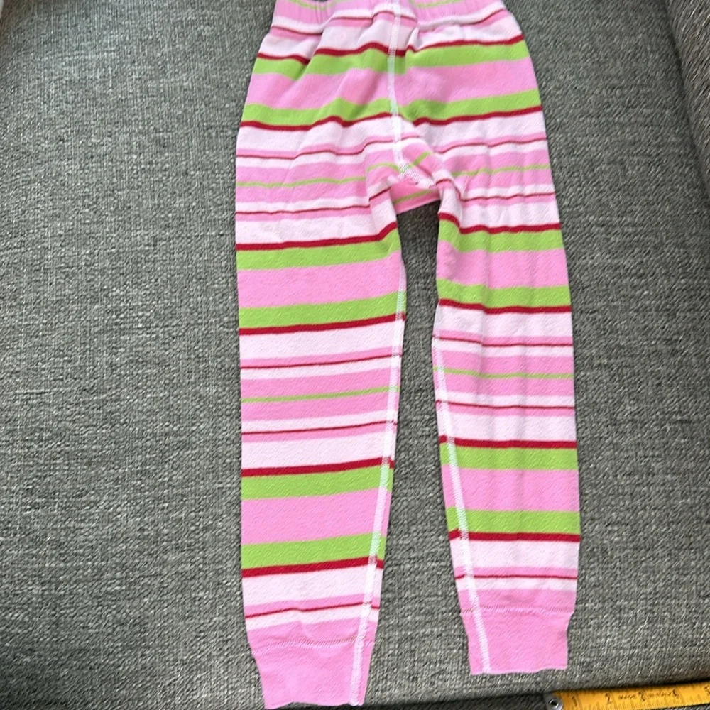 Hanna Andersson 100% Organic Cotton Pink Striped Pajama Set Size 3